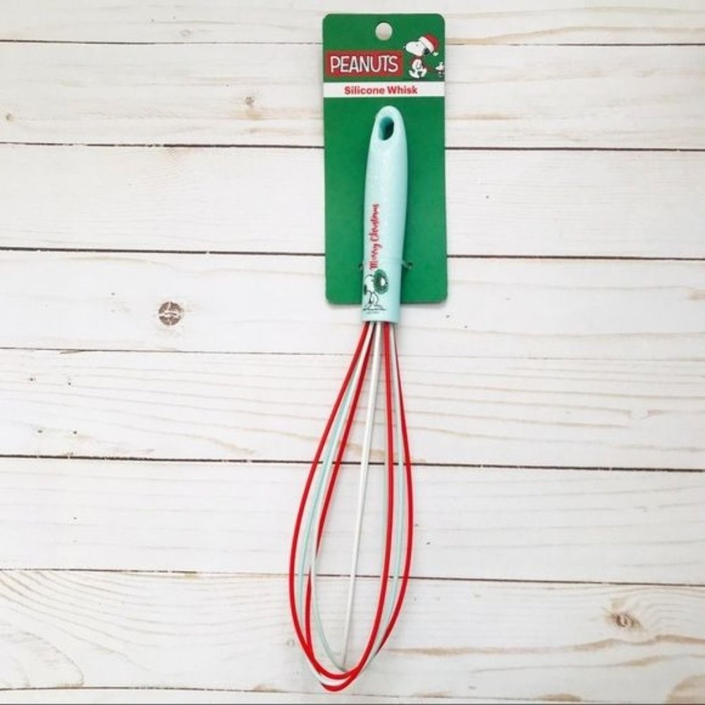 PEANUTS Festive Christmas Holiday Silicone Whisk
